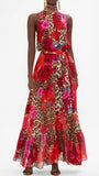 HEART LIKE A WILDFLOWER SILK NECKTIE DRESS WITH ELASTICATED WAIST BY CAMILLA CMA990370