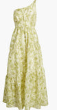 One Shoulder Delicate Garden Maxi  Dress by Hutch  HC9880148