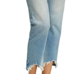 JONATHON SIMKHAI STANDARD HIGH-RISE DISTRESSED STRAIGHT LEG JEANS SMK878065