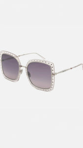 56MM SQUARE CRYSTAL MEGS SUNGLASSES BY JIMMY CHOO JC87870128