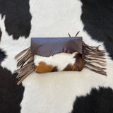 Cowhide and Leather Clutch Artisan Made 99BF0070