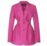 Raspberry Sorbet Blazer Designed by Celebrity Designer Alex Vinash VIN77079