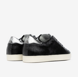 P448 Luxury Italian Black Cowhide & Leather Sneaker John Cow/Glitter ZEBBY40141